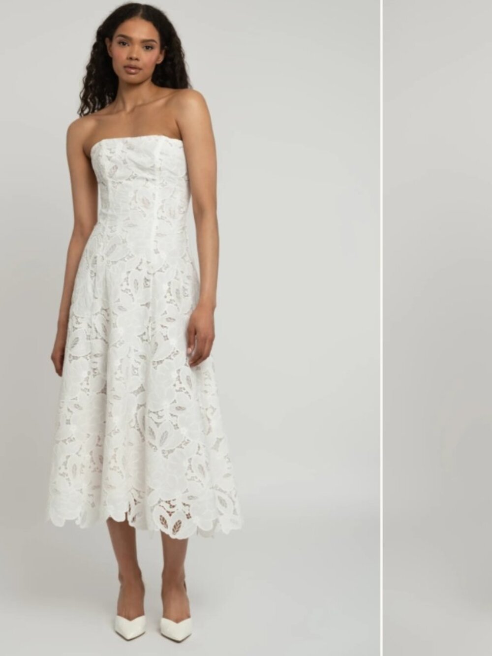 Jenny Yoo Frida Dress, White, Size 6